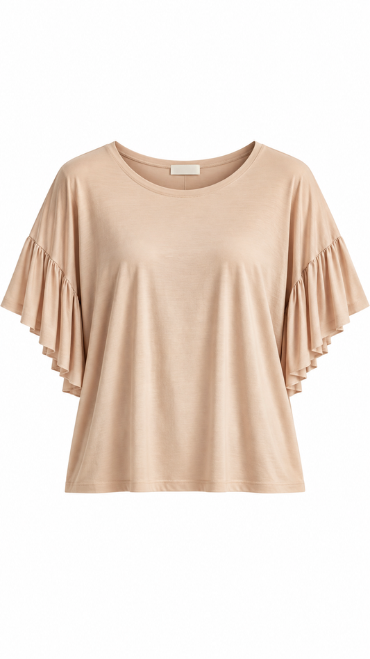 Ruffle Sleeve Top