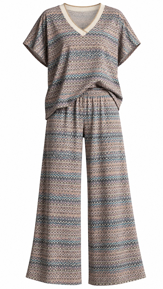 Missoni Boho Print Two-Piece Pants Set