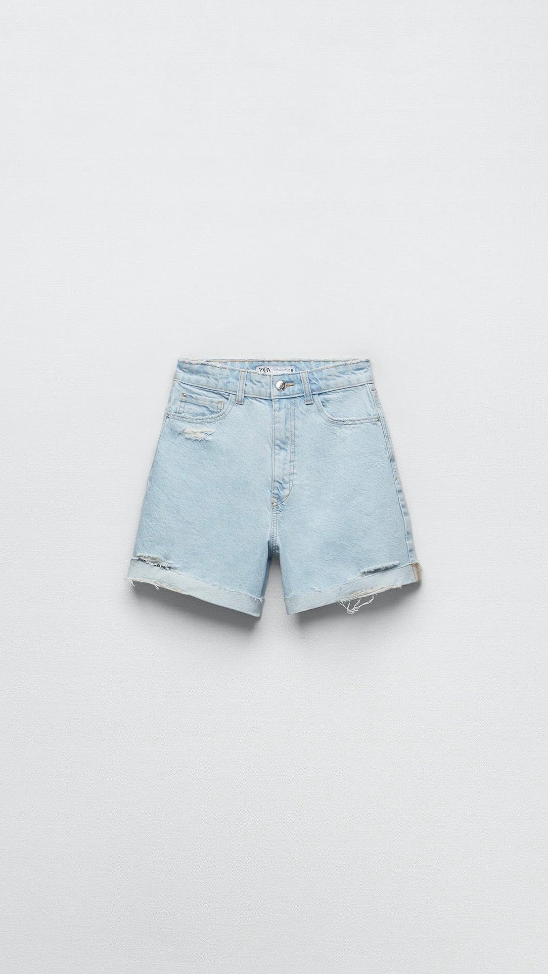 New High Waist Denim Short
