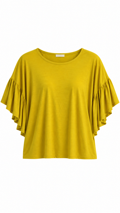 Ruffle Sleeve Top