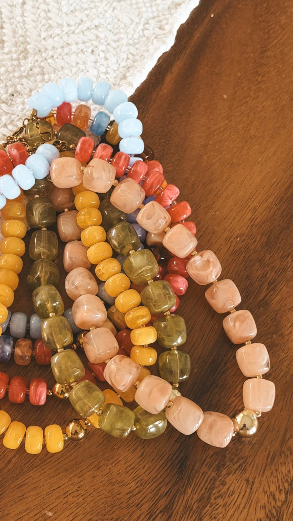 Rose Beaded Necklace