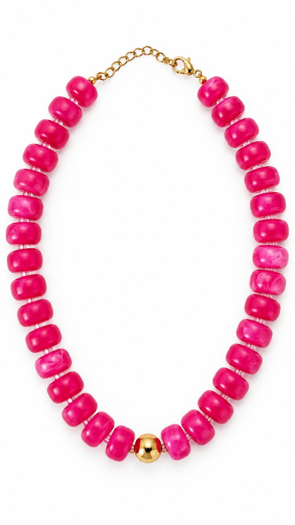 Pink Beaded Necklace