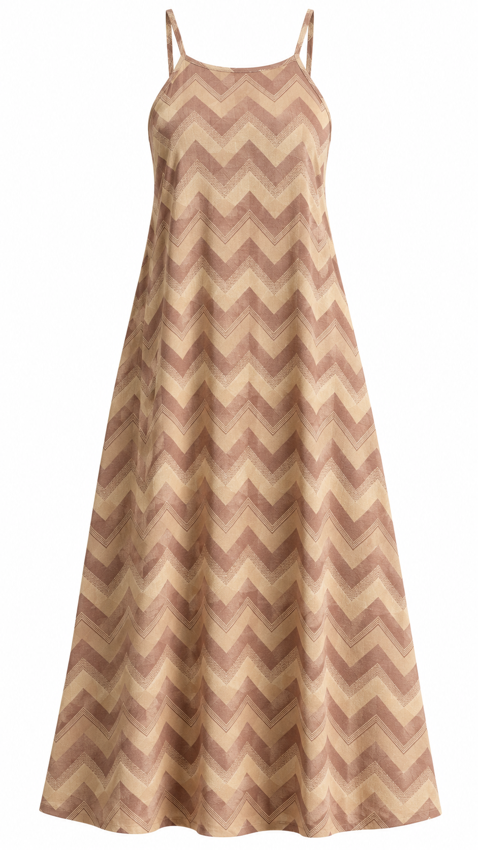 Chevron Print Spaghetti Strap Dress