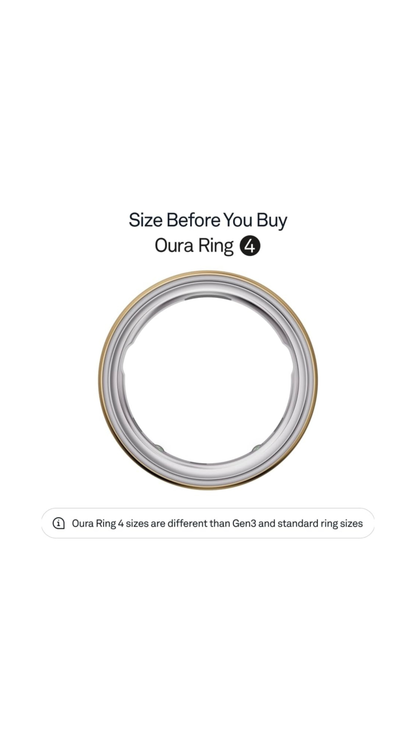 Pre-Loved Oura Ring 4, Size 8