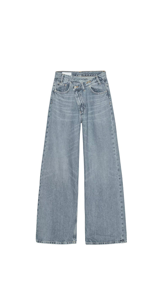 New Zara Crossover Waist Jeans