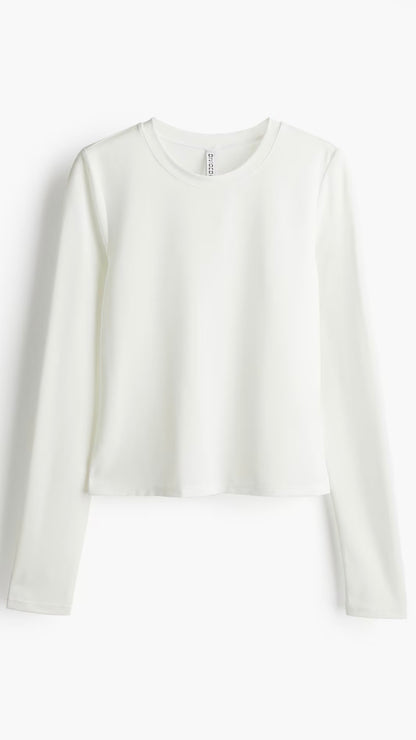 New H&M Long Sleveed Microfiber Top
