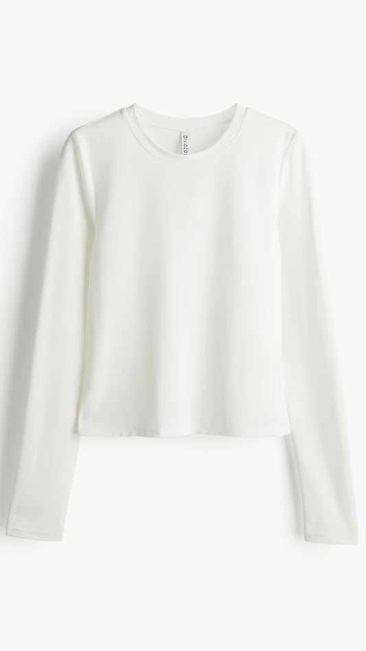 New H&M Long Sleveed Microfiber Top