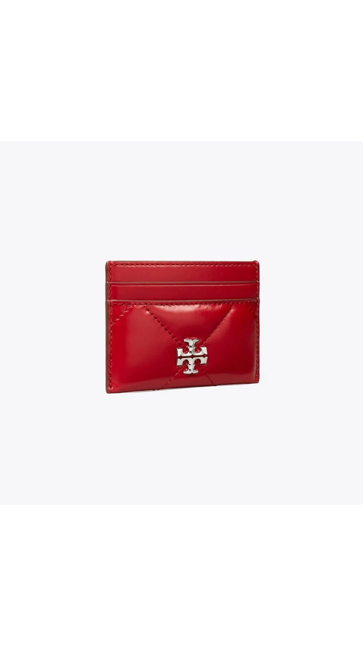 Tory Burch Kira Quilt Card Case - Red