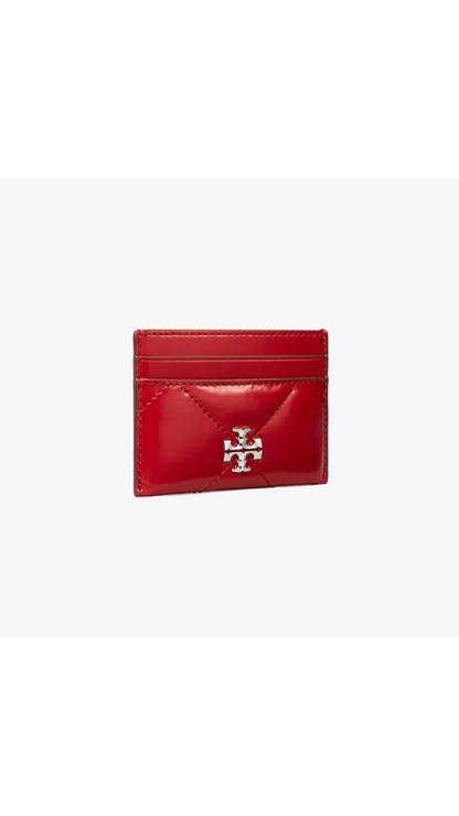Tory Burch Kira Quilt Card Case - Red