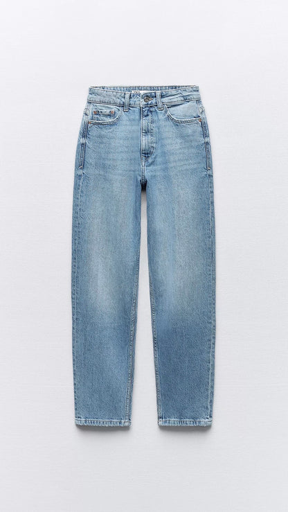 Zara High Rise Mom Jeans