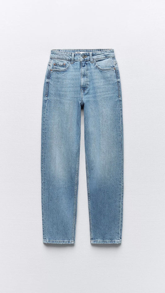 Zara High Rise Mom Jeans