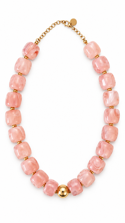 Rose Beaded Necklace