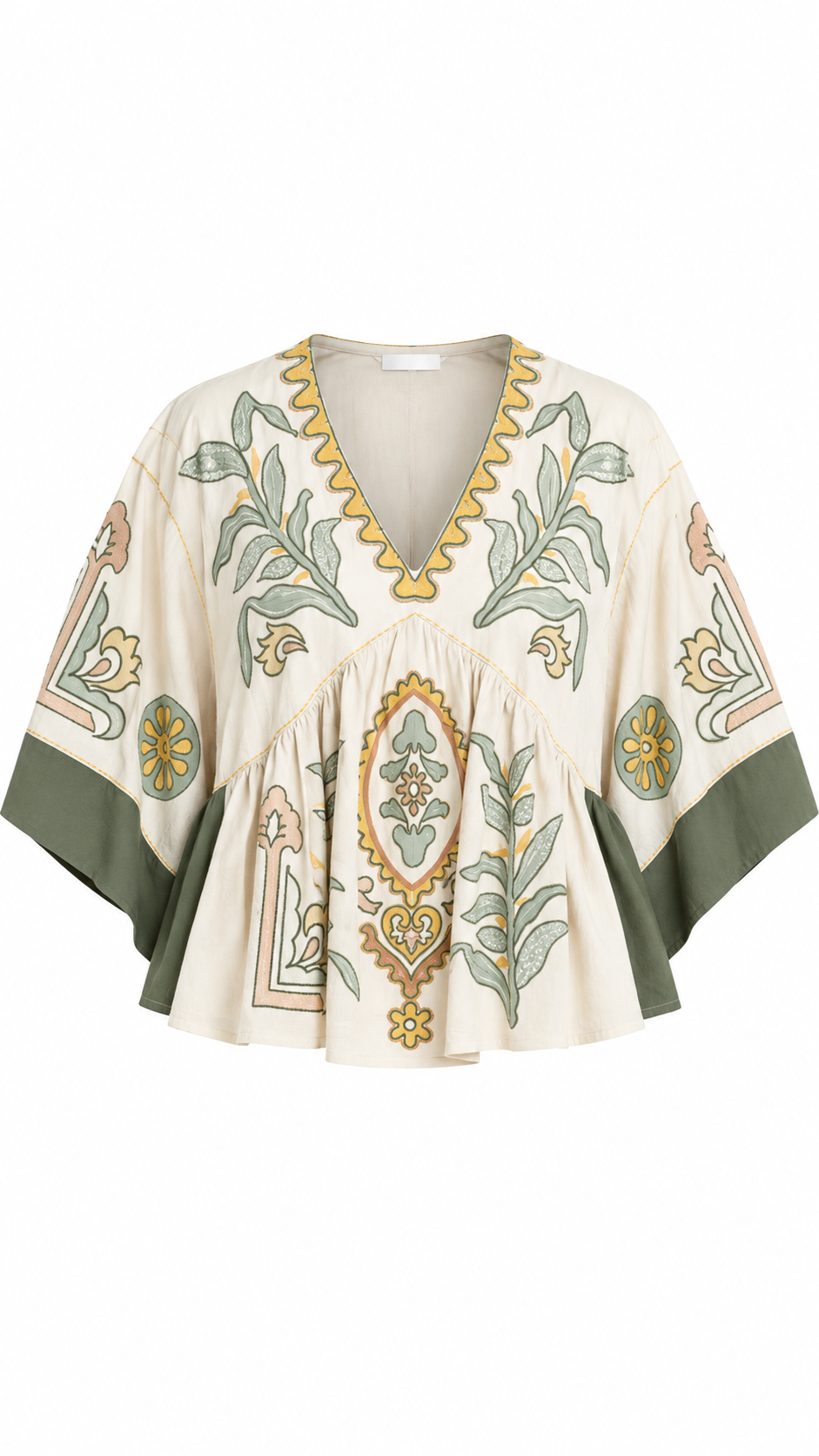 Boho Floral Peplum Top