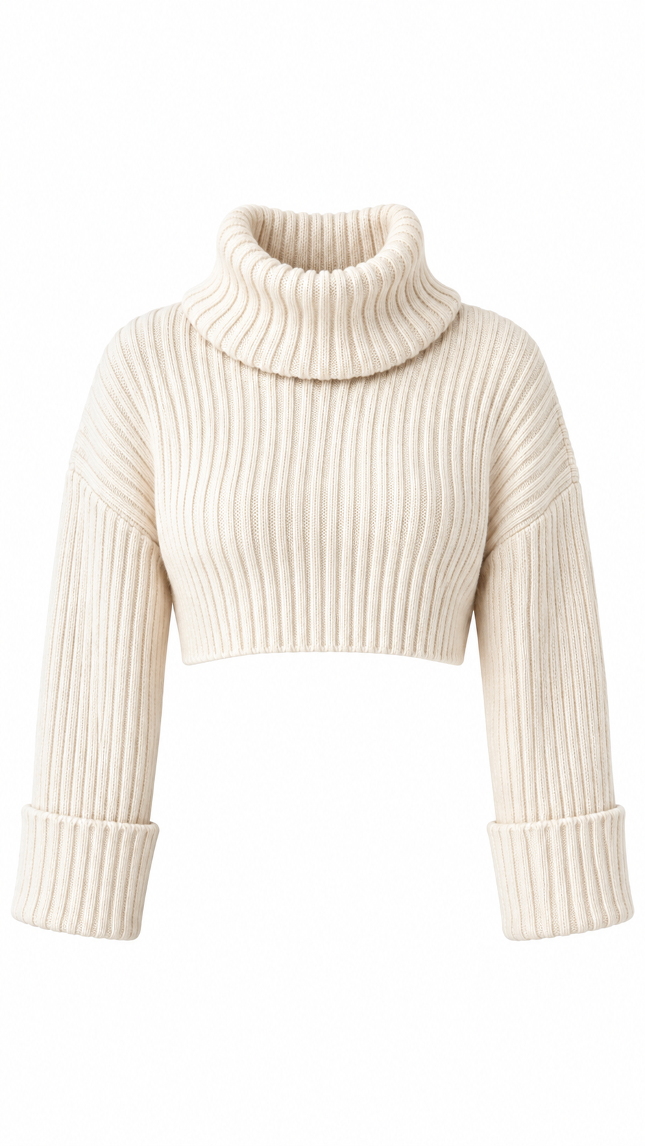 New Zara Turtle Neck Crop Sweater