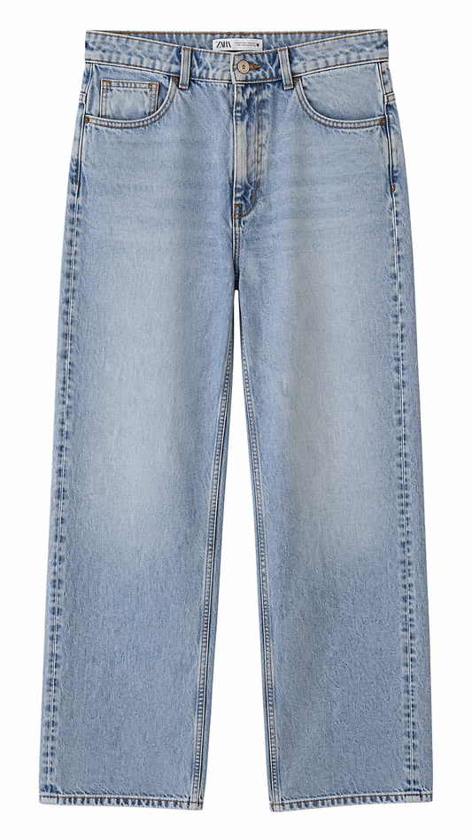 New Zara High Rise Regular Fit Jeans