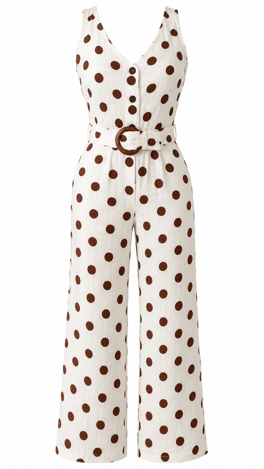 New Polka Dot Petite Romper