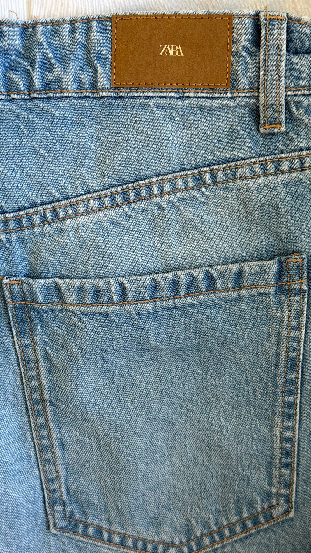Zara High Rise Mom Denim Shorts