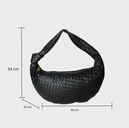 Pre-Loved Woven Tote Bag - White
