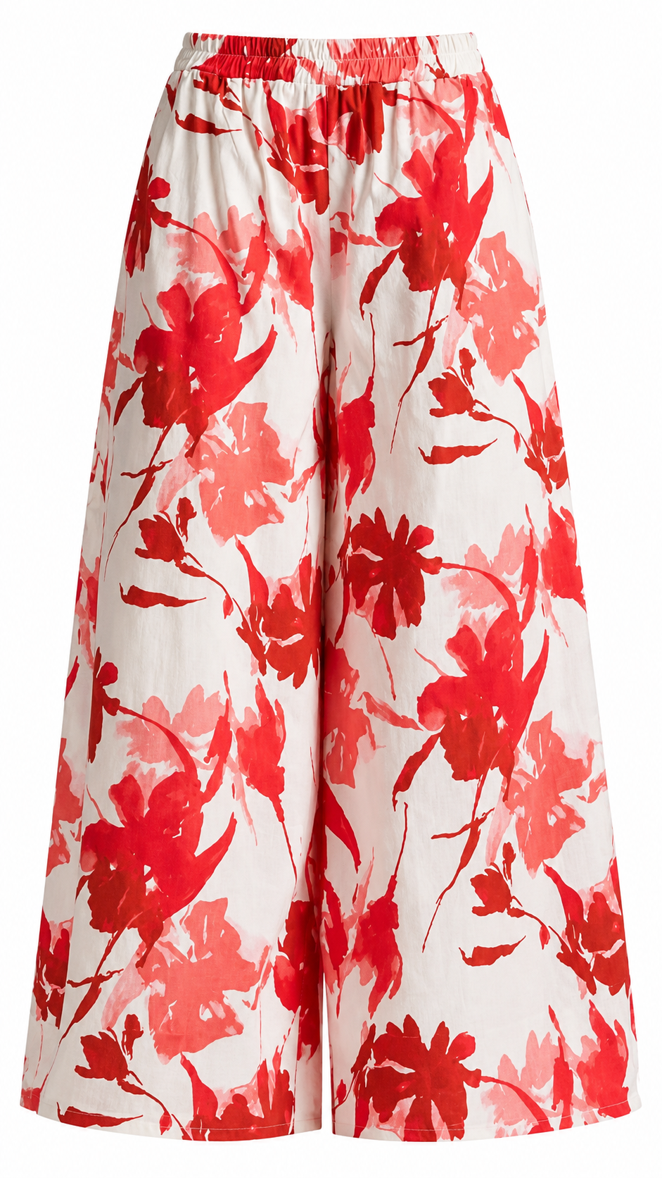 Watercolor Floral Wide Leg Pants