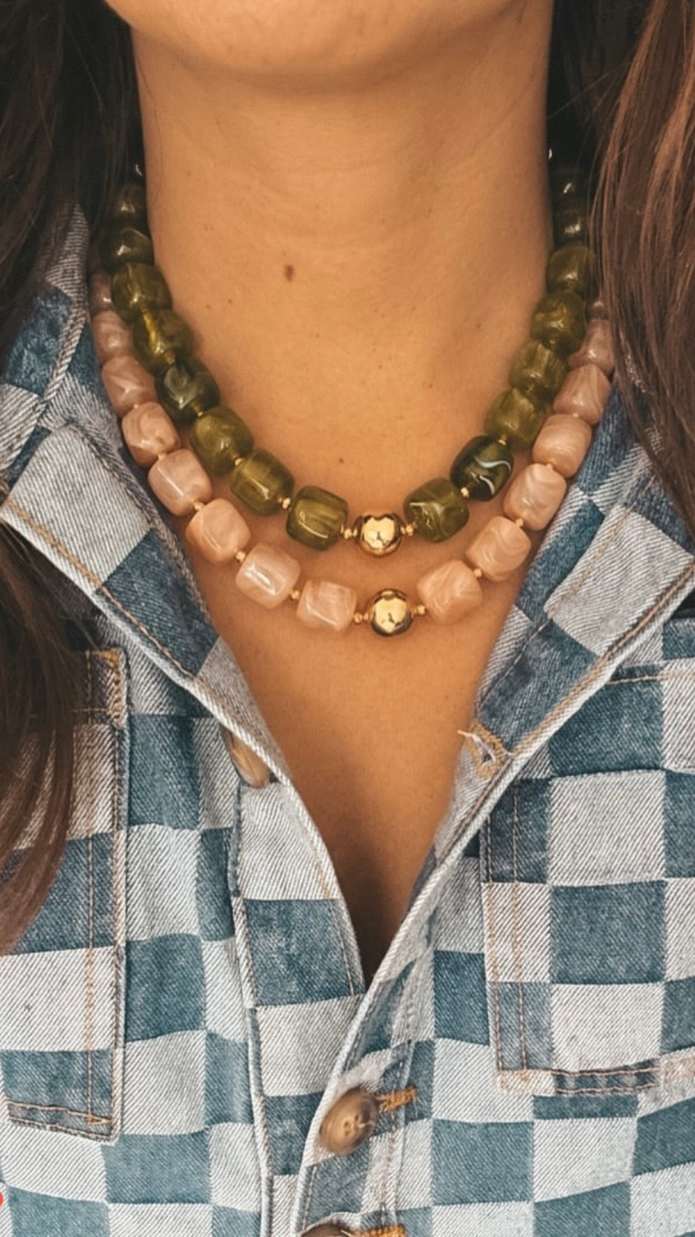 Rose Beaded Necklace
