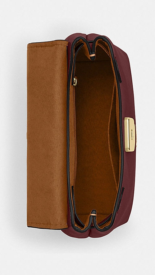 New Coach Burgundy Emory Top Handle Bag