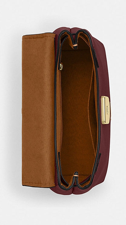 New Coach Burgundy Emory Top Handle Bag
