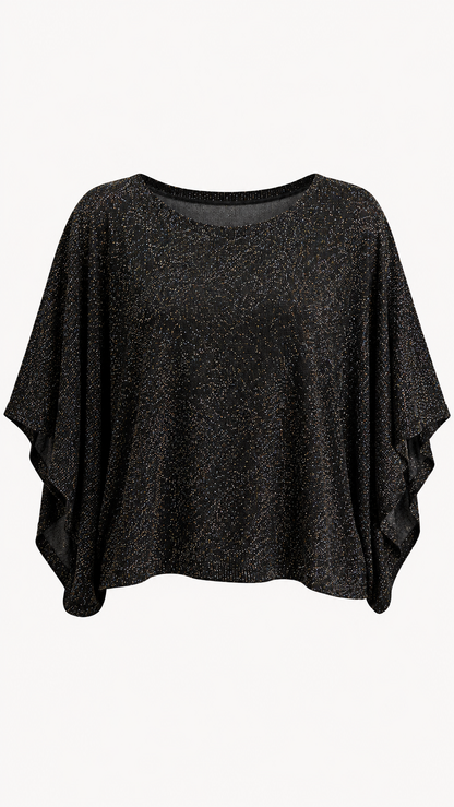 Shimmer Flowy Sleeve Top