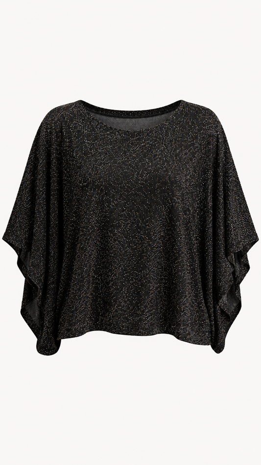 Shimmer Flowy Sleeve Top