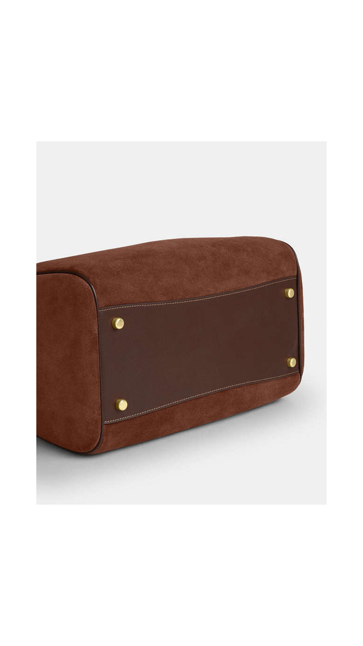 New Coach Brown Suede Large Rowan