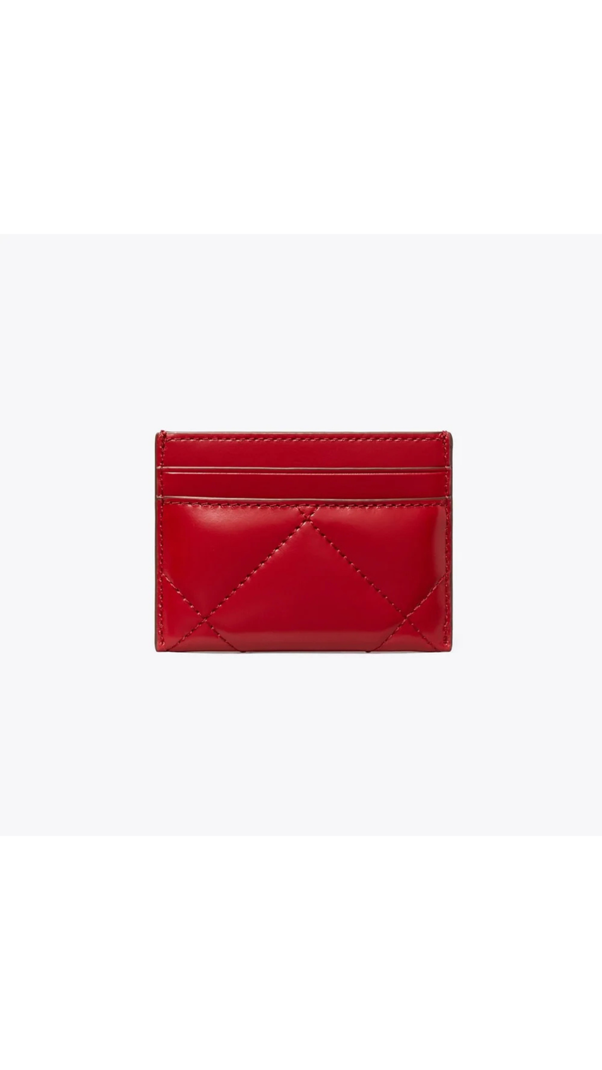 Tory Burch Kira Quilt Card Case - Red
