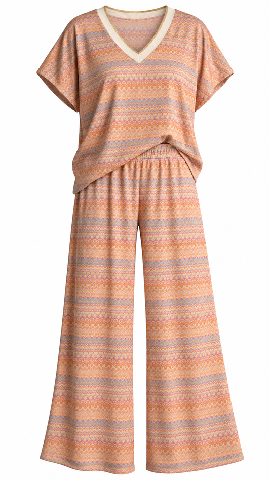 Missoni Boho Print Two-Piece Pants Set