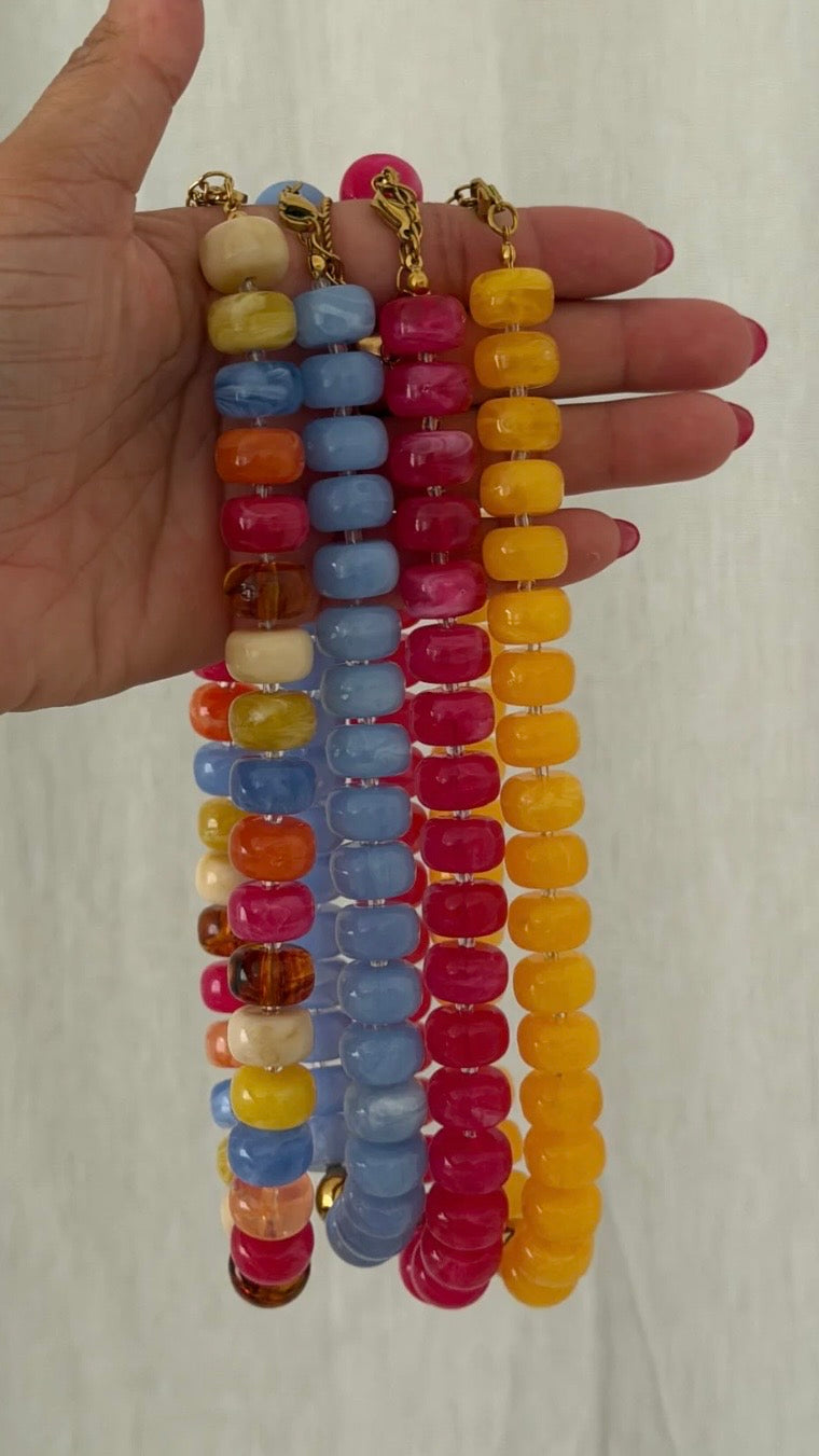 Pink Beaded Necklace