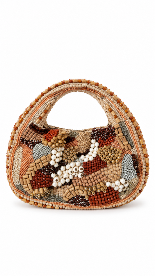 New Beaded Handle Bag