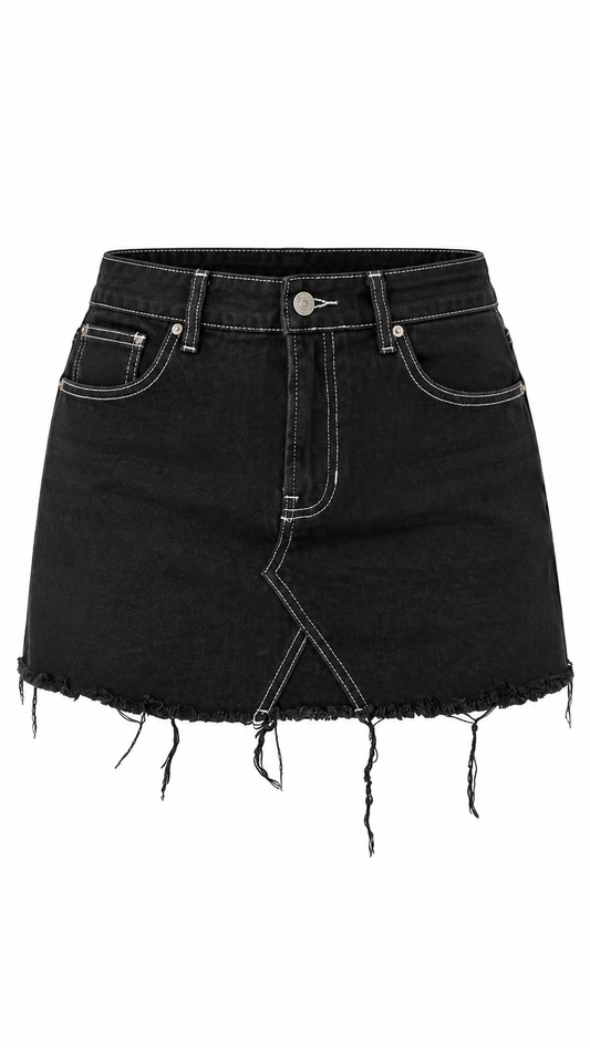 New Pacsun Black Denim Skirt