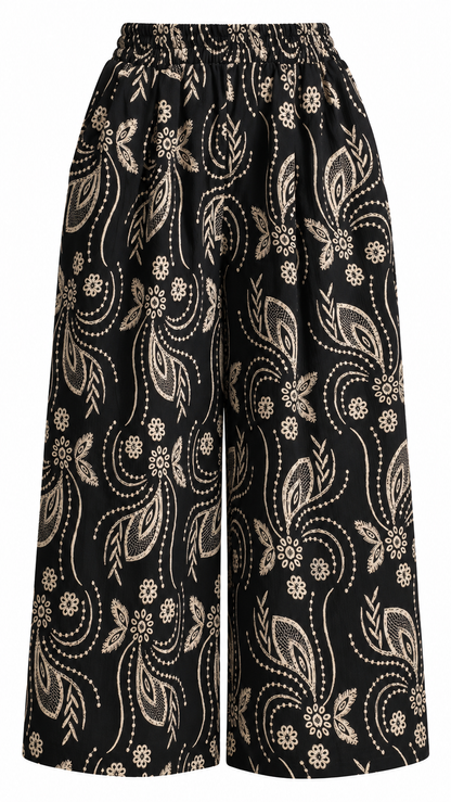 Paisley Wide Leg Pants