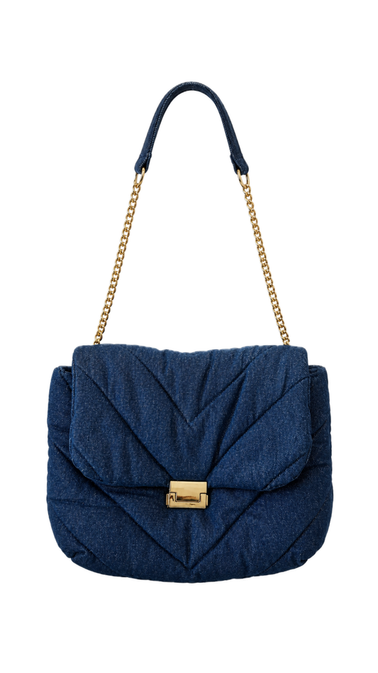 Pre-Loved Denim Shoulder Bag