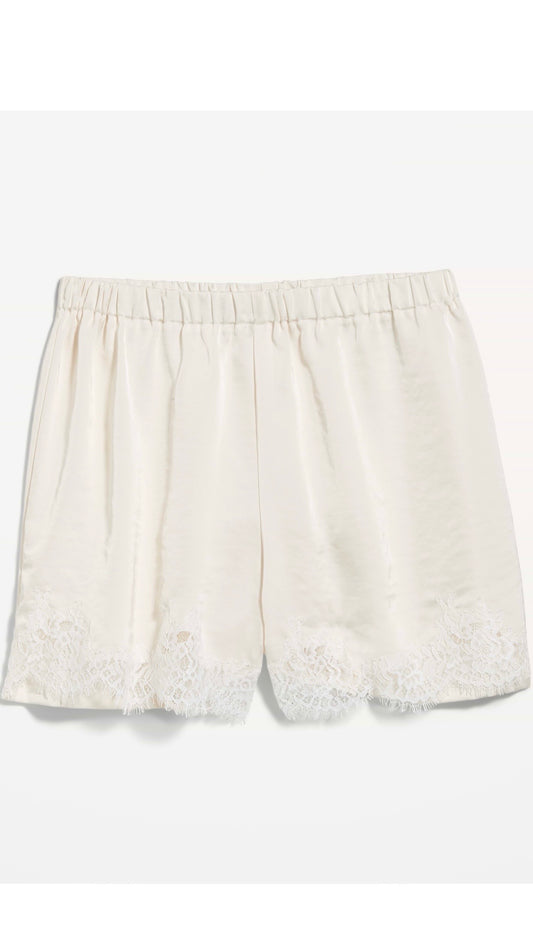 Pre-Loved Satin Lace Shorts